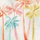 Colorful Palms Against Soft Sky Art Print