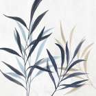 Leaves in Tranquil Hues I Art Print