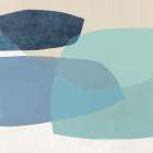 Blue Layers in Harmony I Art Print