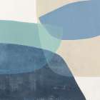 Blue Layers in Harmony II Art Print