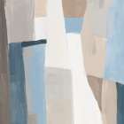 Geometric Harmony in Soft Hues I Art Print