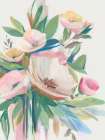 Blooming Pastel Bouquet Delight I Art Print