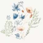 Delicate Blooms in Soft Hues II Art Print
