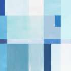 Blue Geometric Harmony I Art Print