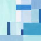 Blue Geometric Harmony II Art Print