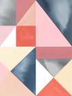 Geometric Harmony in Soft Hues Art Print