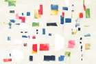Colorful Abstract Grid Composition Art Print