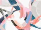 Swirling Colors and Curving Lines Art Print