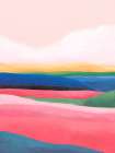 Colorful Horizon Layers I Minimalist Print