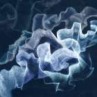 Mystical Folds in Blue Light I Art Print
