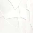 Curved Layers in White Harmony I Art Print