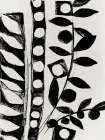 Monochrome Botanical Patterns II Art Print