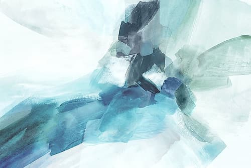 Shades of Blue in Motion Art Print