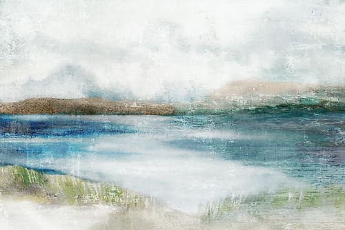 Tranquil Waters Under Overcast Sky I Art Print