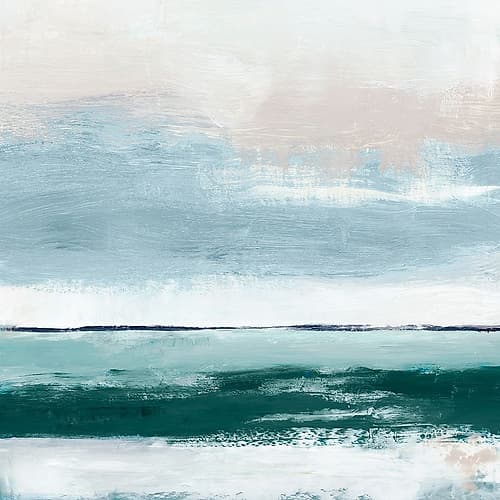 Coastal Serenity in Soft Hues I Océan reproduction