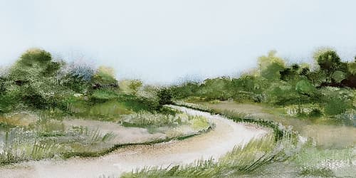 Path Through Lush Countryside Art Print