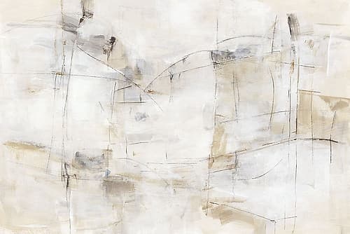 Whispers of Faded Lines Geometric Print