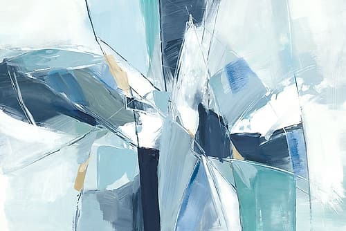 Abstract Iceberg Reflections Art Print