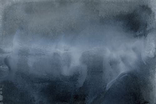 Misty Horizon in Gray Tones Art Print