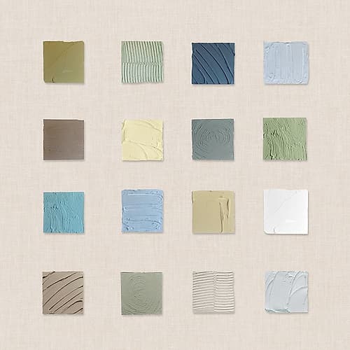 Textured Color Squares Collection Art Print