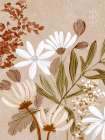 Delicate Blooms on Canvas II Art Deco Print