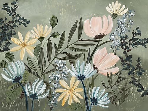 Spring Blossoms in Gentle Breeze Art Print