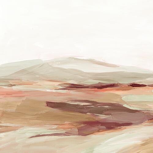 Gentle Desert Landscape Hue II Impressionist Print