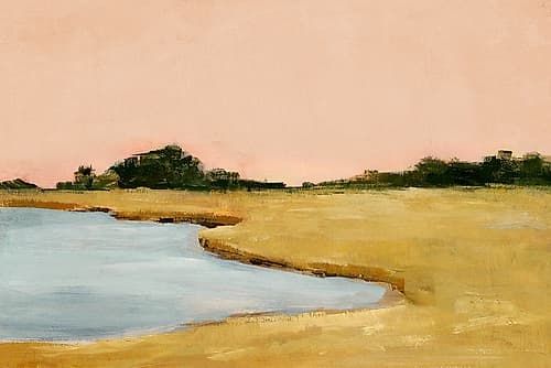 Pastel Sky Over Tranquil Waters I Art Print