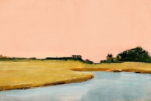 Pastel Sky Over Tranquil Waters II Art Print