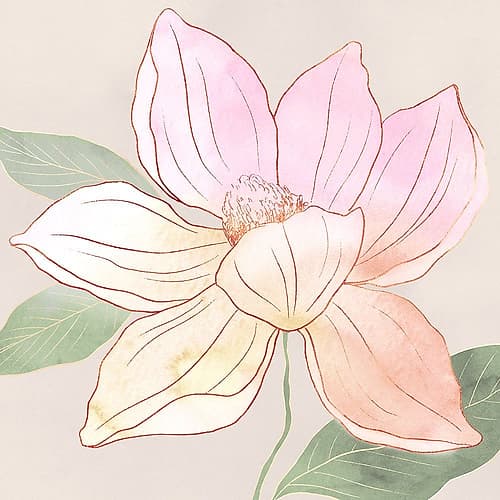 Delicate Blossom in Soft Hues I Art Print