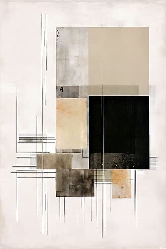 Lines and Squares I Minimalist Print