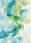 Watercolor Leaves I Art Print