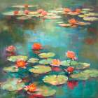 Lotus Pond II Art Print