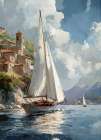 Sail Away, Italy I Art Print