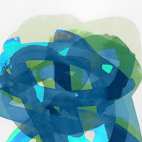 Bundle of Blue III Abstract Art Print