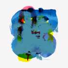 Clustering Blue I Art Print