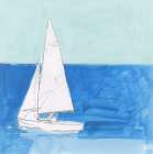 Blue Sail I Art Print