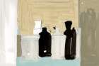 Antique Clay Urns I Art Print