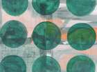 Green Circles Abstract Art Print