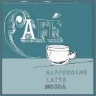 Cafe I Minimalist Print