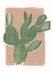 Pink Cactus I Art Print