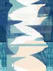 Blue Warp II Abstract Art Print
