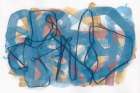 Blue Ribbon Forever Abstract Art Print