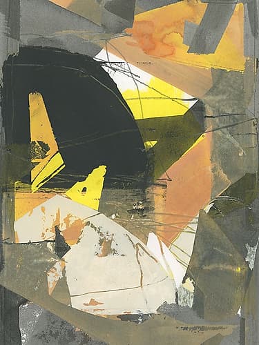 Yellow Cream II Abstract Art Print