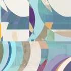 Modern Blue Graphic II Art Print