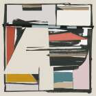 Black and Tan II Neutral Version Abstract Art Print