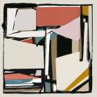 Black and Tan III Neutral Version Abstract Art Print