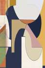 Burgandy Abstract I Abstract Art Print