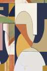 Burgandy Abstract II Minimalist Print