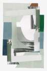 Blue Green Abstract Jugs II Art Print